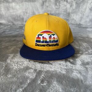 Mitchell & Ness Men's Gold & Royal Denver Nuggets Hardwood Classics Snapback Hat